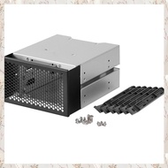 (MDQS) 3.5 Inch HDD Cage Rack Hard Driver Tray Hard Drive Cage Support 3 HDD Hard Disks