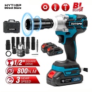 HYTOBP 800NM Cordless Impact Wrench 528TV Impact Baterai Mesin Bor Baterai Brushless impact Wrench w