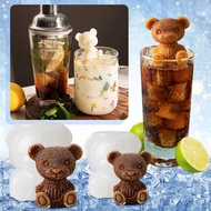 Ready Stock Ice Making Silicone Net Red Ice Box Ice Box Coffee Ice Mold Bear Cartoon Bear Ice Cube Mold Ice Box