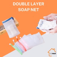 Double Layer Soap Net Foaming bag mesh bag Individual Packing sabun mesh bersih 双层手工皂起泡网 独立包装 INSHAUS