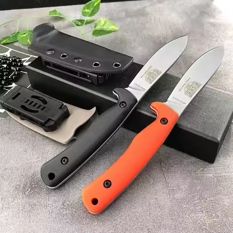 ESEE AGK D2 Steel Blade Outdoor Exploration Pocket Fixed Knife for Jungle Adventure, Hiking Camping,