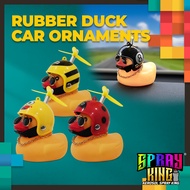Motorcycle Car Accessories Decorate Little Yellow Duck Duckling Duck Helmet DIY Bicycle Horn Toy Iti