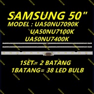 NEW 2PCS/SET UA50NU7090K / UA50NU7100K / UA50NU7400K SAMSUNG 50" LED TV BACKLIGHT / LAMPU TV UA50NU7