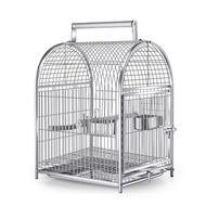 Luxury Large Bird Cage Stainless Steel Tray Parrot Travel Houses Outdoor Bird Cage Breeding Cage Oiseau Feeding Supplies