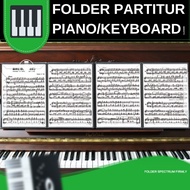 A4 Piano Keyboard Score Holder Folder 4 Pages Book Sheet Music Score