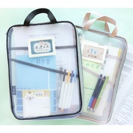 手作之 / A4紗網直式L型科目分類袋 (2色) SBG-374 考卷 課本 收