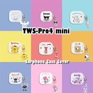 【imamura】For TWS-Pro4 mini Case Sweet Cute Cartoon Pattern Soft Silicone Earphone Case Casing
