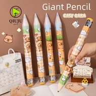 QIUJU Giant Pencil, 33.5cm With Eraser Giant Wooden Pencil, Creative Capibara/Puppy Oversized Pencil