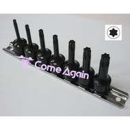 [Come Again] 7pc-3 Points 6 Angle Pneumatic Star Convex Socket Set/3/8 "DR Set/Star Socket/Star Scre