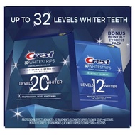 CREST (60 strips) 3D White Strips level 32 Professional Effects 40 strips BONUS One Hour Express 20 
