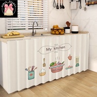 BLcuteAround Ins Curtain Cabinet Kitchen Langsir Kabinet Dapur Dust-proof Cabinet Curtain