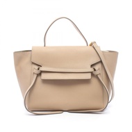 【二手】Celine CELINE手提包 BELT BAG MINI 2WAY 176103 米色皮革迷你腰包 女士二手 A