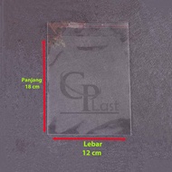 Plastik OPP Lem Seal 12x18 12.5x18cm / Plastik Undangan / OPP Seal - Lem / Plastik Kemasan / 12 x 18