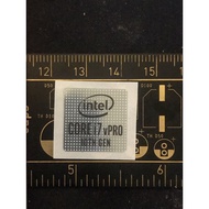 Sticker logo Sticker intel Core i7 vPro 10th gen 2019 original