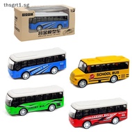 [Thsgrt] High Imitation Bus Shape Ornaments High Quality Kids Gift Hobbies Alloy Bus Model Extended 