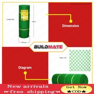 （In stock） fast shipping Green Plastic Polyethylene Screen Net Chicken Fence Wire 3 ft 3/4" •BUILDMA