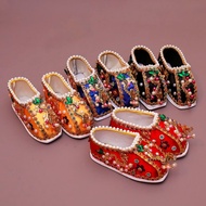 Golden Dragon Shoes Dragon King Shoes Jade Emperor Diamond Shoes Fairy Cloth Shoes Satin Handmade Fa