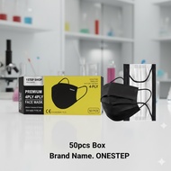 [ ONESTEP Face Mask ] 4PLY PREMIUM Non-MEDICAL FACE MASK 50 PCS WITH BOX Adults 4ply mask 3ply mask