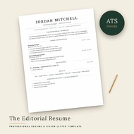 Resume Service + Template Bundle + Cover Letter | ATS CV WORD CANVA | Moder Professional