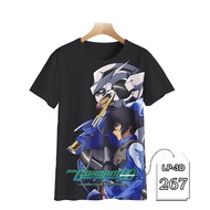 Gundam FULL PRINTING KAOS Premium 3D GUNDAM ROBOT IMAGE T-SHIRT LP3D-267