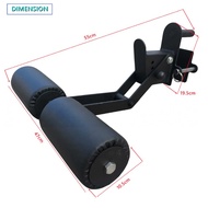 Nordic Curl Hamstring Attachment Squat Rack Mounted Rig Power Cage Sit Up Leg Roller Lower Back GHD 