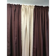 Rod Pocket Curtain (non-ring)Geena Plain /window 70inches/Door 80inches-sold per piece