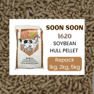 [Repack] 1kg, 2kg, 5kg Soon Soon 1620 Pelet Kulit Kacang Soya | Soybean Hull Pellet