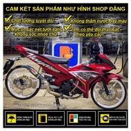 EXCITER 150 HAYABUSA REMOVABLE STICKER RED CAR STICKER -