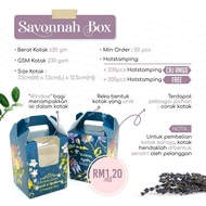 𝗛𝘂𝗺𝗮𝗶𝗿𝗮𝗴𝗶𝗳𝘁 𝗗.𝗜.𝗬 | Savonnah Box  | 20gm | Kotak Doorgift | Door Gift Kahwin Murah Box Borong Viral l Cenderamata Murah