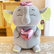 [ CUTE ]55CM ELEPHANT PLUSHIE  TOYS DOLL READY STOCK IN MALAYSIA GAJAH COMEL GIFT UNISEX爱心大象
