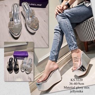 Ks.3220 wedges slop 9cm / wedges flat 9cm flat heel