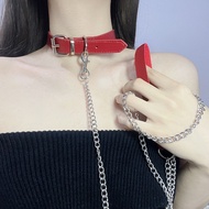 Red Traction Rope Necklace Necklace Collar Collar Female Sexy choker Chain Collar Collar Collar Coll