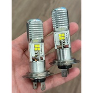 Motorcycle LED Bulb Mentol H7 Dua Kaki Two Legs Led Light Super Bright White Mentol Depan Ready Stoc