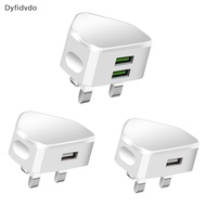 Dyfidvdo UK Plug Single USB Double USB Adapter Mains USB Adaptor Wall Charger Travel Wall Charger Travel Charging Cable A