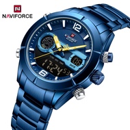 NAVIFORCE Top Brand Luxury Original Men Watch Quartz Digital Male Clock Military Army Sport Date Week Alarm LED Wristwatch