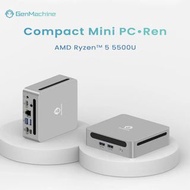 GenMachine Mini PC AMD Ryzen 5 5500U CPU Support Windows 11Pro DDR4 3200Mhz WiFi6 computador Desktop