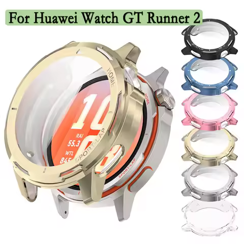 For Huawei Watch GT Runner 2 Case Soft and Clear TPU Screen Protector Cover Protective Shell For Hua