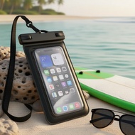 IP68 Waterproof Phone Pouch with Touchscreen—Perfect for Beach, Pool, Diving & Delivery Riders  Beg 