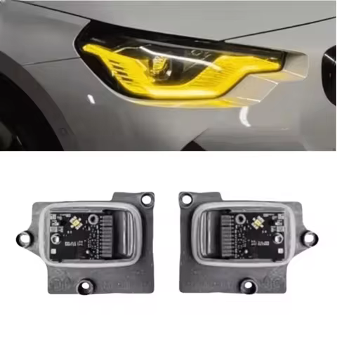 Yellow Angel Eye For BMW 2 series G42 G87 M240i 230i 220i M2 LCI 2022 2023 2024 LED Headlight DRL Da
