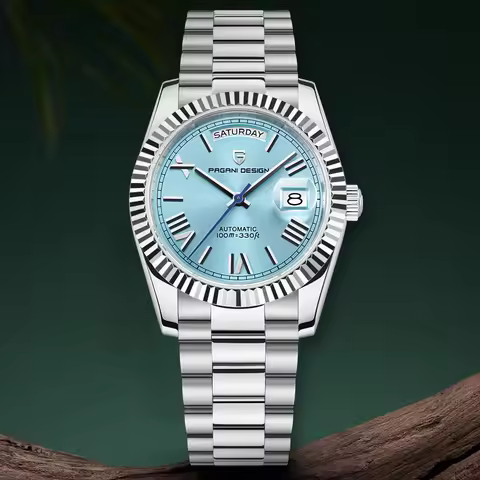 PAGANI DESIGN DD36 Double calendar 36MM mechanical automatic men watch Haiou ST16 sapphire luxury wa