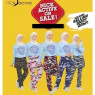 [Ready stock] Army Seluar sukan skirtpant ready made by Nick Active