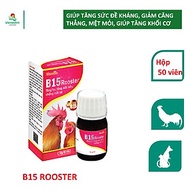 Vemedim B15 Rooster giúp tăng khối cơ, giảm căng thẳng, mệt mỏi, tăng cường đề kháng cho gà đá, chó,