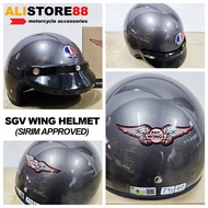 [Sirim Approved] SGV WING HELMET - GREY COLOR