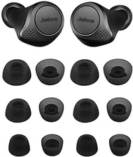 ALXCD Ear Tips Compatible with Jabra Elite 75t Headphone, 6 Pairs Replacement Silicone Tips, Compatible with Jabra Elite 75t/ 65t/ Active/ 7 Pro/Elite 3/ Elite 4 S/M/L