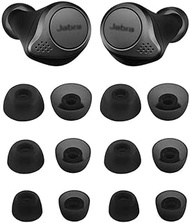ALXCD Ear Tips Compatible with Jabra Elite 75t Headphone, 6 Pairs Replacement Silicone Tips, Compati