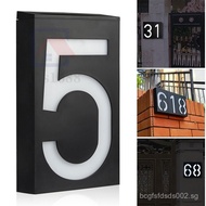 LED Solar House Number Light Outdoor Plaque Solar Powered Numbers Lamp Sign For Home House Street Ga