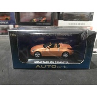 Diecast AutoArt Nissan Fairlady Z 350Z in Roadster Orange Seal