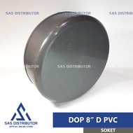 8" inch D Socket Cap | 8" inch | 8" in PVC Pipe Cap | Pralon 8" | 8 inch PVC Pipe Cap