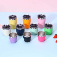 4oz/6 /8oz Stainless Steel Thermos Multi-color Portable Cup Mini Double-layer Insulated Coffee mug W