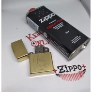 korek api zippo 2x denting gold original dan minyak zippo